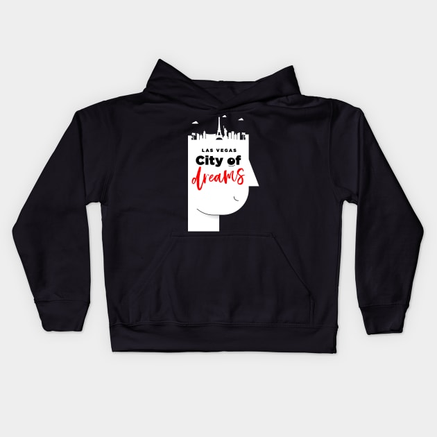 Las Vegas City of Dreams Kids Hoodie by kursatunsal